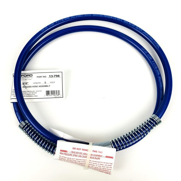Bedford Precision 5' x 3/16in Airless Hose Assembly, Replacement for 88600